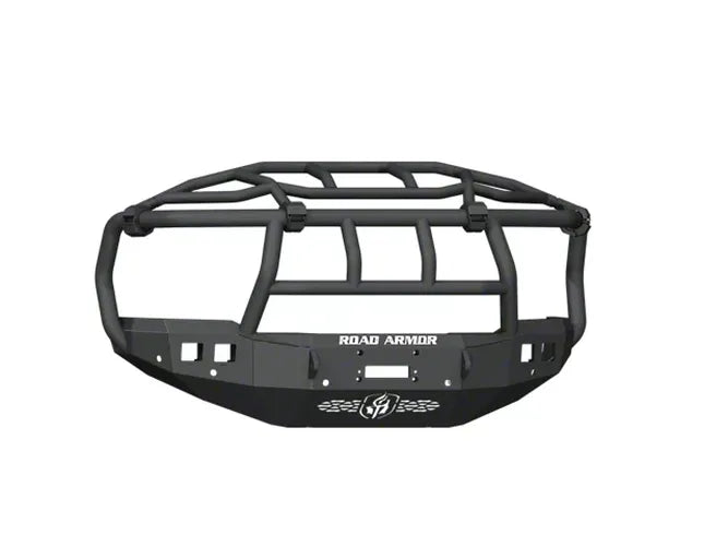 Road Armor 19-21 Ram 2500/3500 Stealth Front Winch Bumper Titan Guard w/Intimidator Guad - Tex Blk