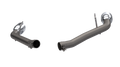 QTP 10-13 Chevrolet Camaro SS 6.2L 304SS Eliminator Muffler Delete Axle Back Exhaust w/4.5in Tips