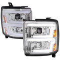 2500HD 3500HD PROJECTOR HEADLIGHTS CHROME HOUSING CLEAR LENS