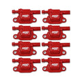 MSD Ignition Coil Blaster Series Gen V Gdi Engine Red 8-Pack Square 2014-Up GM Lt Direct Injected Engine Square MSD Ignition