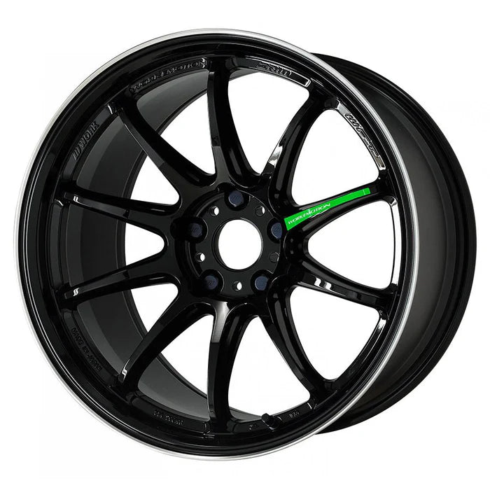 Work Wheels Emotion ZR10 18x9.5 38 5x114.3 (BLKLC) Black Diamond Lip Cut