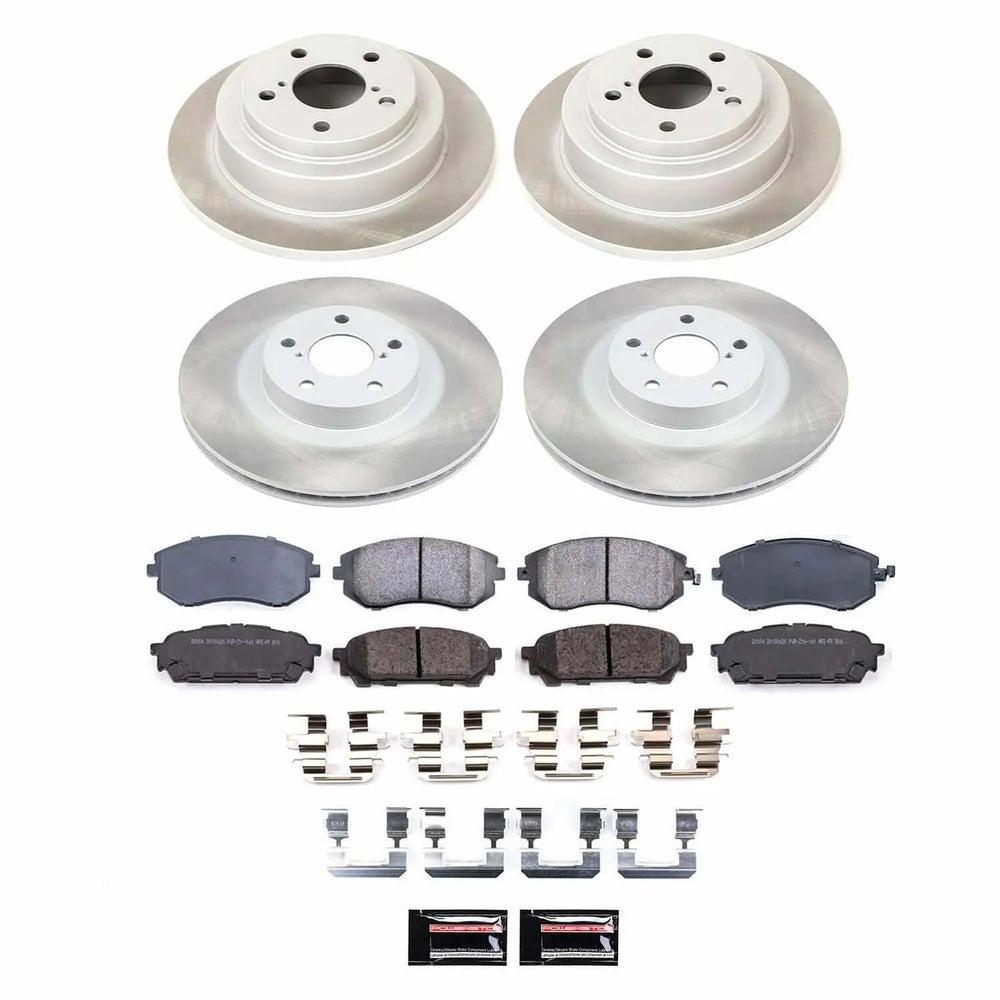 Power Stop 05-06 Saab 9-2X Front and Rear Semi-Coated Rotor Kit