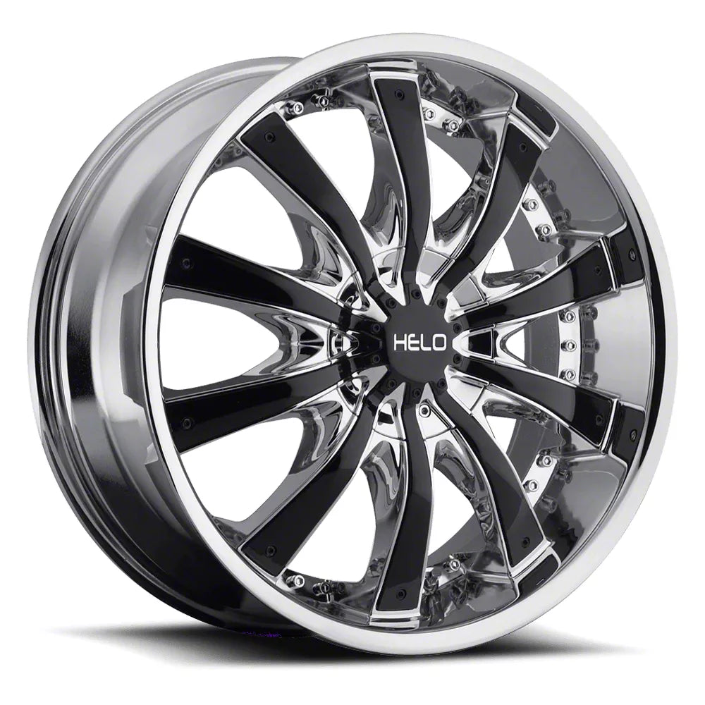 HE875 20X8.5 5X112/4.5 CHR W/ ACCENTS 38MM