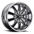 HE875 20X8.5 5X112/4.5 CHR W/ ACCENTS 38MM