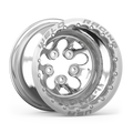 Weld Alpha-1 15x13 / 5x4.75 BP / 3in BS Polished Wheel - Double Beadlock MT