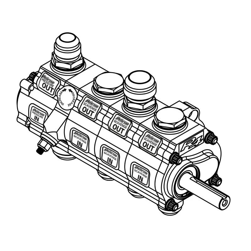 Oil Pump 4 Stage R/S w/ Rear Drive Drag