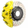 Brembo 21+ F150 Raptor Front GT BBK 8 Piston Cast 412x38 2pc Rotor Drilled- Yellow