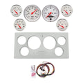 AutoMeter Arctic White 73-79 Ford Truck Billet Panel/Gauge Kit SR- 3-3/8in. (x2) & 2-1/16in. (x4)
