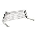 OPEN POST HEADACHE RACK WITH LEOPARD UPRIGHTS SMOOTH BLACK CENTER SIZE 4