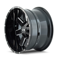 ION 141 141 GLOSS BLACK MILLED 20X9 8-165.1 18MM 130.8MM