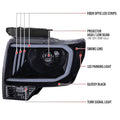 PROJECTOR HEADLIGHT - GLOSS BLACK HOUSING - SMOKE LENS