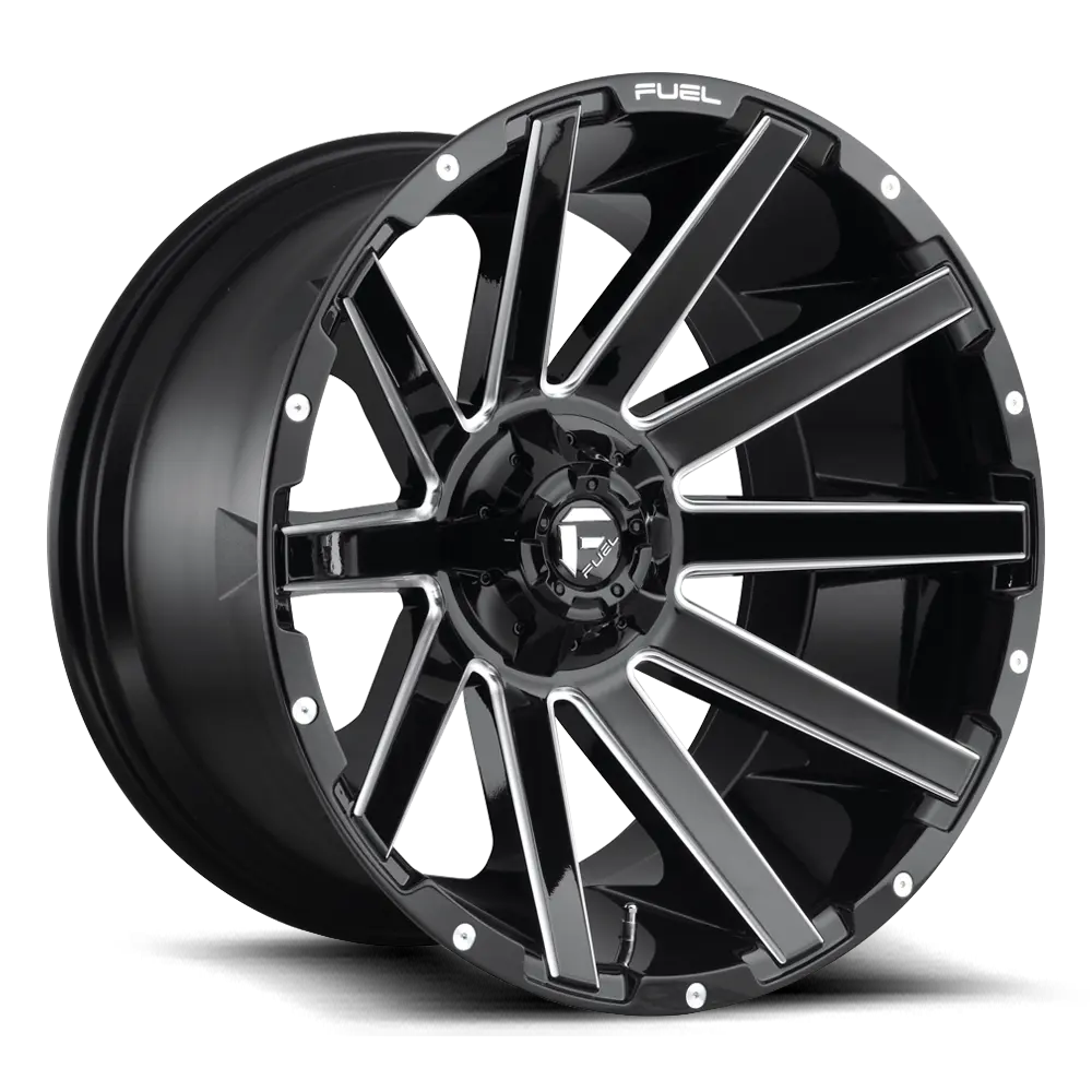 D616 22X10 8X6.5 MT-BLK-MIL -18MM