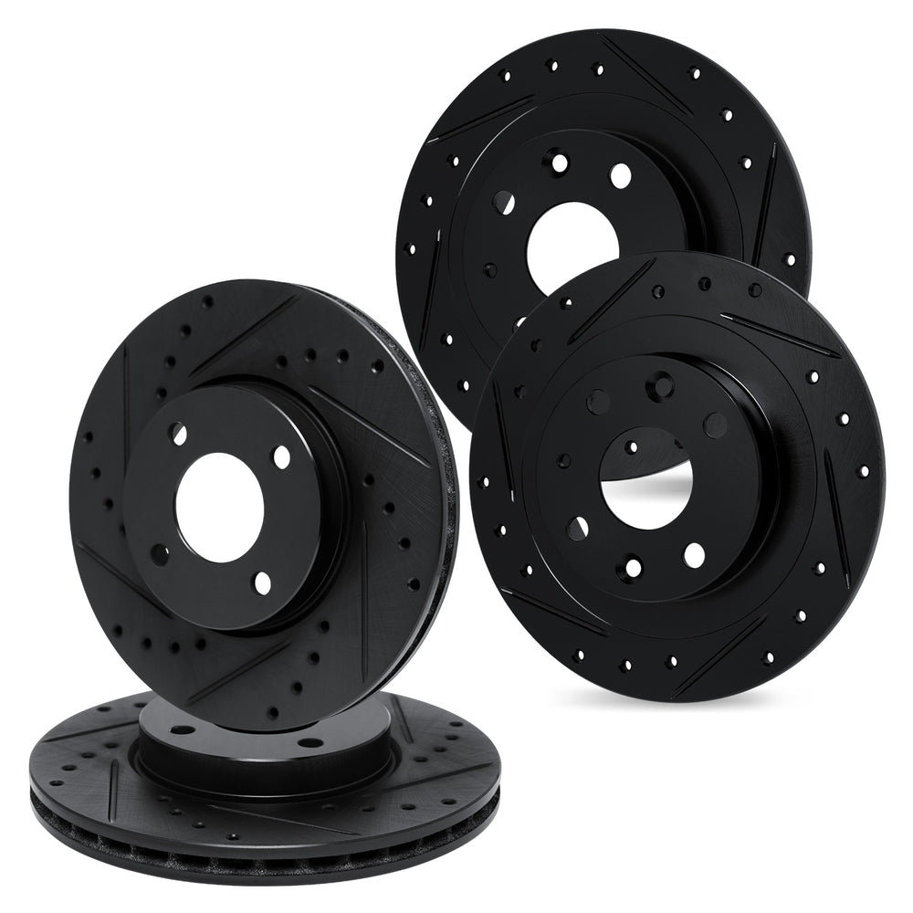 R1 Concepts Brake Rotor- D/S - Black Fits Sterling 825