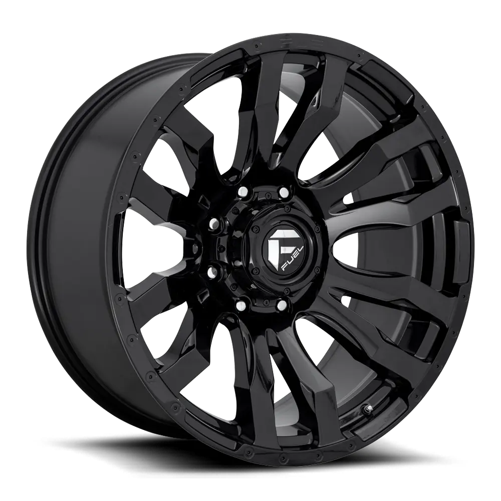 ~(54 lbs. 25X25X13)~ BLITZ 22x10 8x165.10 GLOSS BLACK (-18 mm)