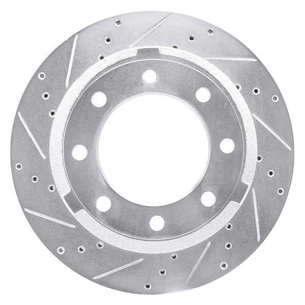 DFC 11-22 Ford F-250 4WD (Super Duty) Rear Left Drilled & Slotted Silver Brake Rotor