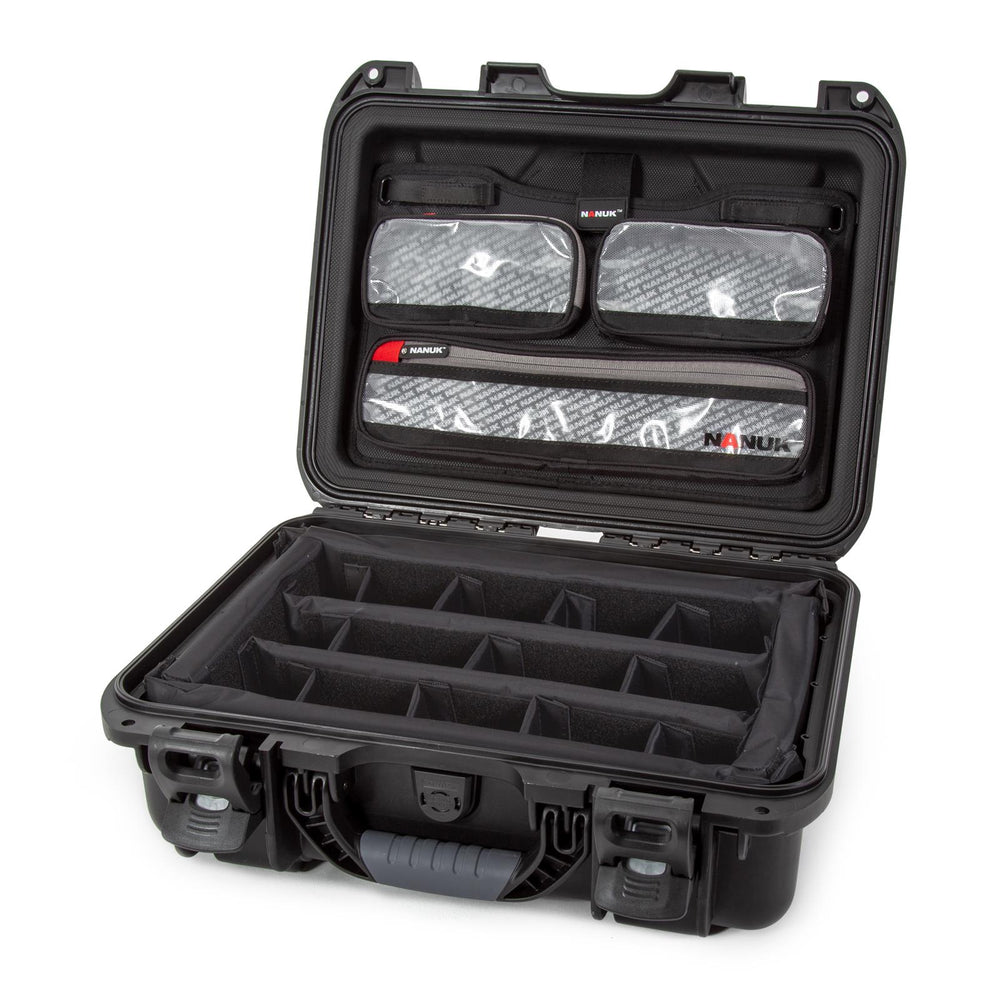 NANUK 920 WATERPROOF HARD CASE W/LID ORG./DIVIDERRED INTERIOR: 15 X 10.5 X 6.2IN