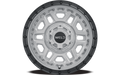 Weld Off-Road Crux 17x9in / 5x139.7 BP / ET 0 / 110.2mm Bore - Gloss Armor Gray / Satin Black Wheel
