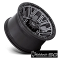 D825 17X9 6X5.5 M-GNMTL BLK-RG -12M