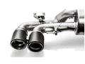 Akrapovic 18+ BMW M5 (F90) Evolution Tail Pipe Set (Carbon) w/ Red/White Akrapovic Logo