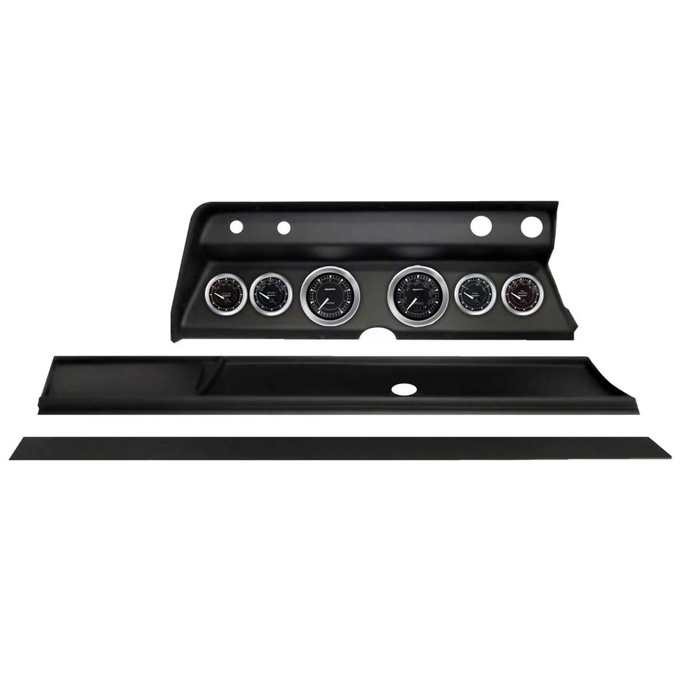 Autometer Chrono Direct Fit Dash Kit 1966 Chevy Chevelle (2 x 3-3/8in. / 4 x 2-1/16in.)