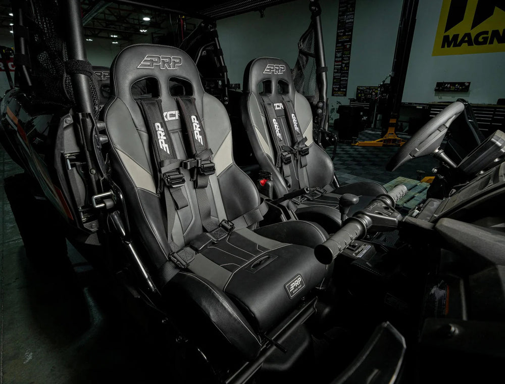 PRP Polaris RZR PRO XP XCR Suspension Seats Kit (Pair) - Black & Gray