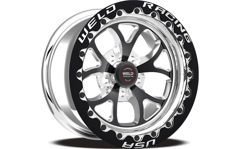 Weld S76 15x11 / 5x115mm BP / .5in. BS Black Wheel (Medium Pad) - Black Single Beadlock MT