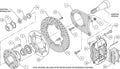 Wilwood Forged Dynalite Front Kit 12.19in Polished 37-48 Ford Psgr. Car Spindle