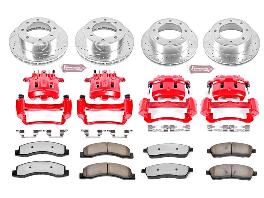 Power Stop 2000 Ford Excursion Front & Rear Z23 Evolution Sport Brake Kit w/Calipers