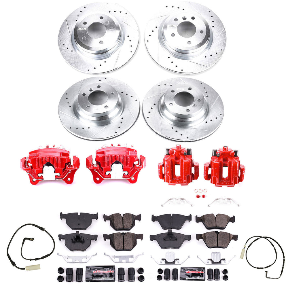 Power Stop 2006 BMW 330i Front & Rear Z23 Evolution Sport Brake Kit w/Calipers