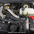 PPE Hot Charge Air Pipe Kit - OEM Length - Ford 6.7L HO Power Stroke 2023-2026 - Brushed 315025110