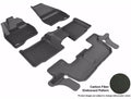 3D MAXpider 2015-2016 Ford Explorer Kagu 1st & 2nd & 3rd Row Floormats - Black