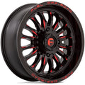 D822 18X7 4X137 G-BLK MILL-RED 13MM