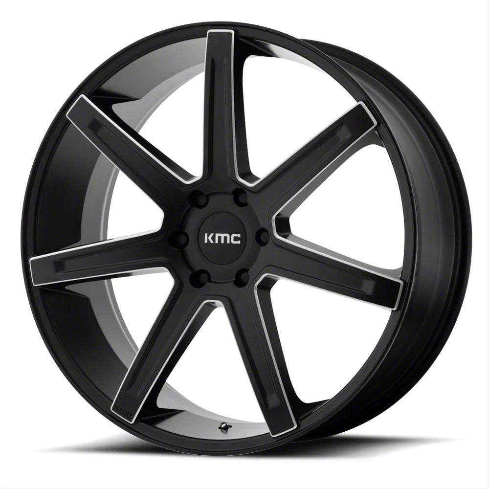 KMC Wheels black auto part