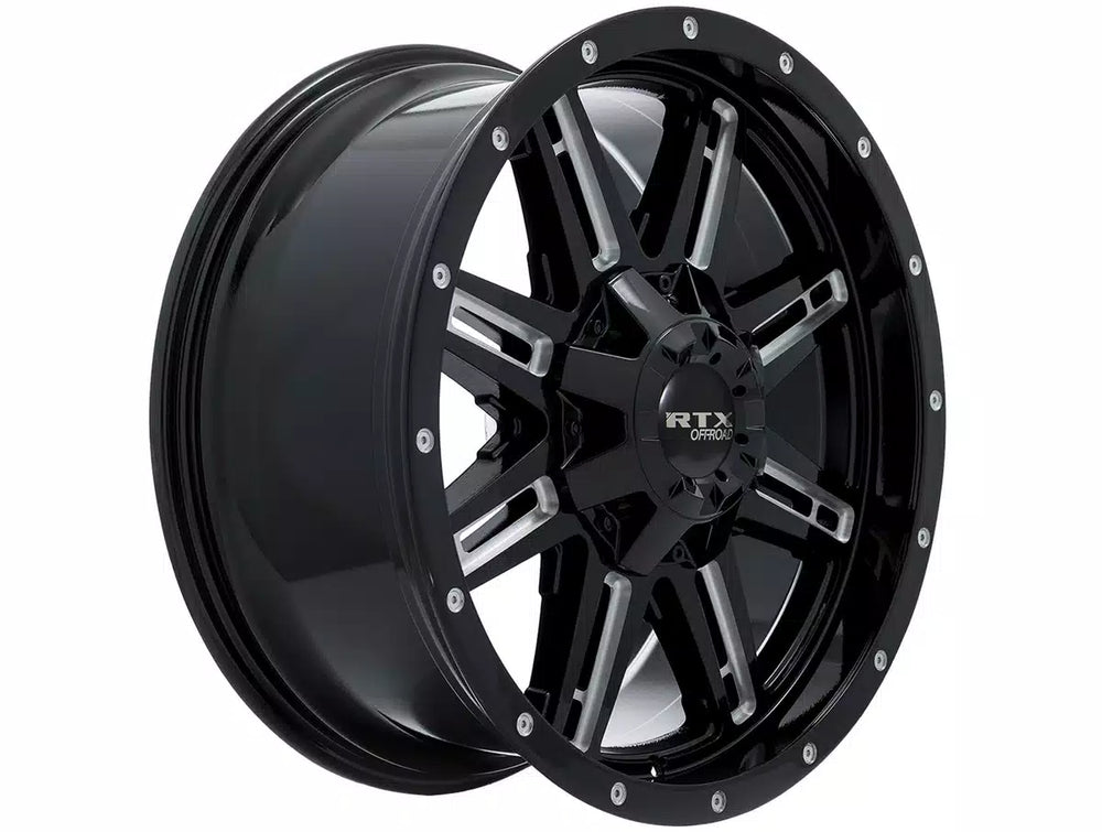 RAVINE 18X9 8X165.1 ET10 CB125 GLOSS BLACK MILLED