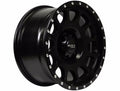BAJA 17X9 5X127 ET0 CB71.5 SATIN BLACK MILLED RIVETS
