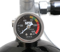 Nitrous Bottle 10 Lb Nitrous Bottle W/ Black Finish & Super Hi Flo Valve Includes Racer Safety Blow-Off & Gauge NOS