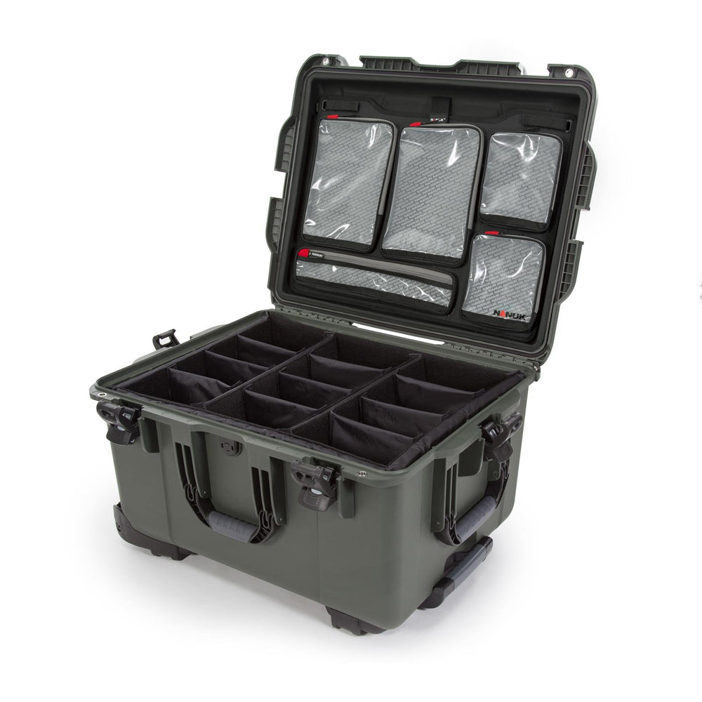 NANUK 950 CASE W/LID ORG.W/DIVIDEROLIVE INTERIOR: 20.5 X 15.3 X 10.1IN