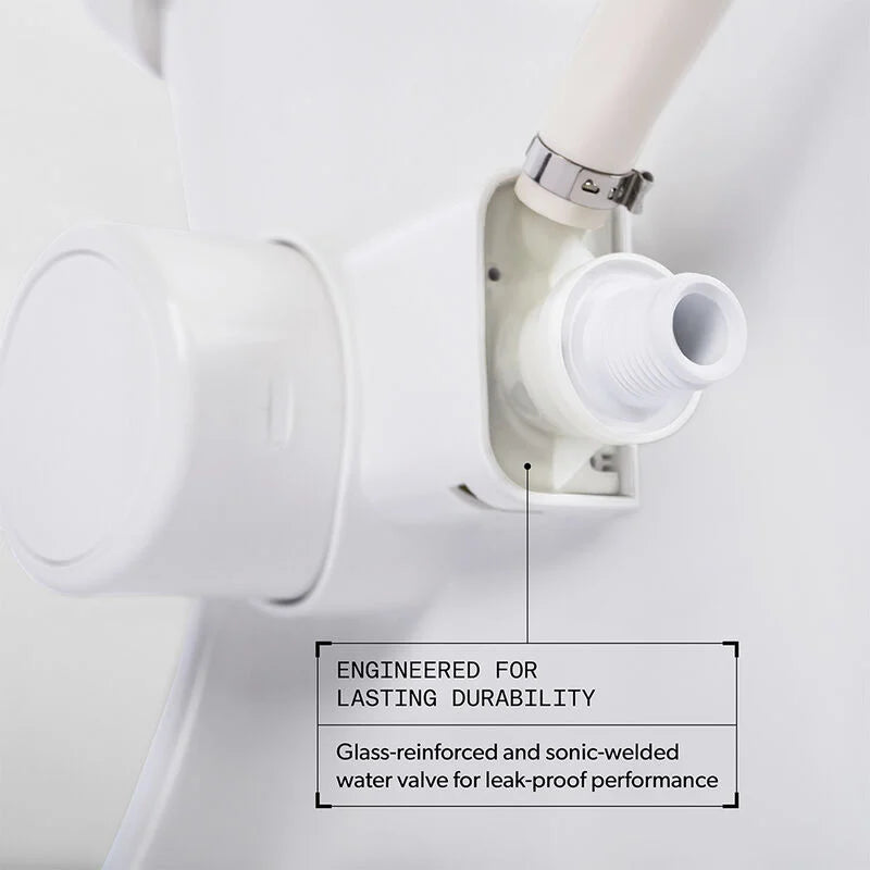 411 COMPLETE RV TOILET W/ CERAMIC BOWL LOW PROFILE WHITE