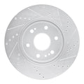 R1 19-26 Cadillac Vistiq Front Left Drilled & Slotted Geoperformance Rotor