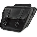 Willie & Max Universal Braided Standard Slant Saddlebags (14 in L x 12 in W x 5.5 H) - Black