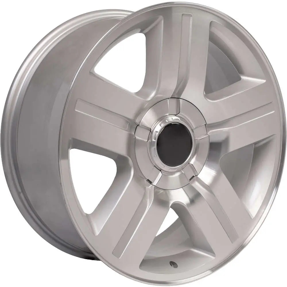 20 IN REPLICA WHEEL CV84 FITS CHEVROLET SILVERADO RIM 20X8.5 SILVER WHEEL