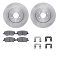 R1 Concepts E- Line Series Brake Rotor with Ceramic Brake Pads Hdw Fits Kia Borrego