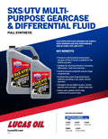 SYNTHETIC SXS MULTIPURPOSE GEARCASE & DIFFERENTIAL FLUID 1 QT CASE OF 6