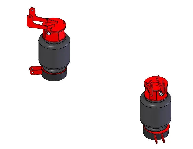 ~(80 lbs. 26X12X12)~ 2003-2009 Dodge 2500 3500 2-Stage Front Air Suspension 4X4 Models includes Rancho Shocks