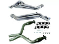 BBK 11-14 Ford Mustang GT 1-3/4 Long Tube Headers w/High Flow Catted Mid Pipe (Silver Ceramic)