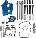 S&S Cycle 2017+ M8 Incl VVT 496C Cam Chest Kit w/ Black Pushrod Tubes