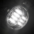 ~(3 lbs. 12X10X8)~ Dodge Ram 02-08 1500 and 03-09 2500/3500 LED Fog Lights 2-Piece Set (Replaces Both OEM Halogen Fog Lights) - Smoked/Blac