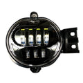 ~(3 lbs. 12X10X8)~ Dodge Ram 02-08 1500 and 03-09 2500/3500 LED Fog Lights 2-Piece Set (Replaces Both OEM Halogen Fog Lights) - Smoked/Blac
