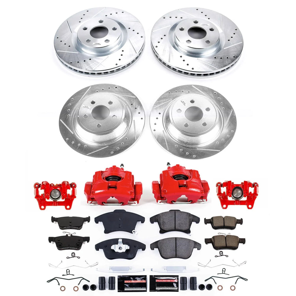 Power Stop 19-20 Ford SSV Plug-In Hybrid Front and Rear Z23 Evolution Kit w/Calipers