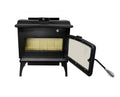 PLEASANT HEARTH 1800 SQ. FT. MEDIUM WOOD STOVE W/LEGS & LARGE STAINLESS STEEL ASH LIP & BLOWER